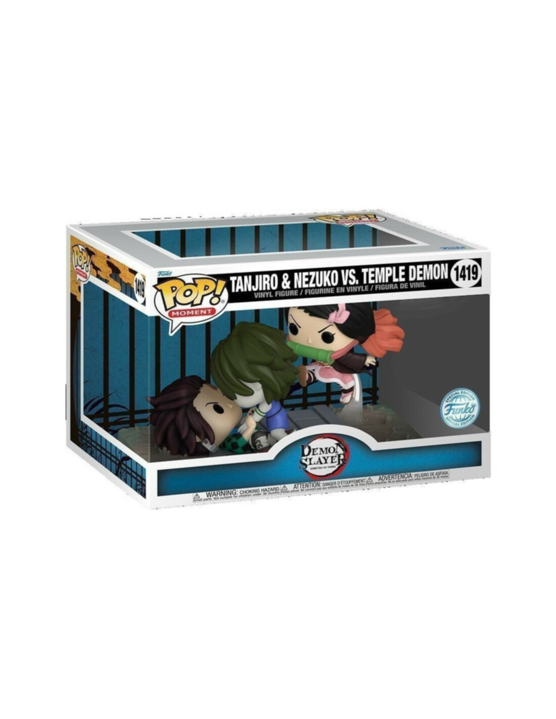 Funko Pop Moment Demon Slayer Tanjiro And Nezuko Vs Temple Demon N 1419