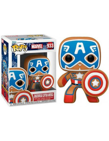 Marvel: Funko Pop! - Holiday - Gingerbread Captain America (Vinyl Figure 933)