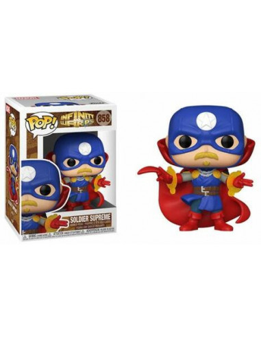 Marvel: Funko Pop! - Infinity Warps - Soldier Supreme (Bobble-Head) (Vinyl Figure 858)