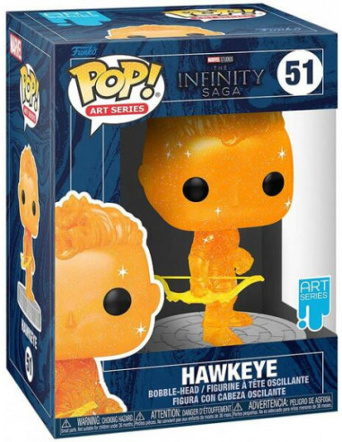 Marvel: Funko Pop! Art Series - Infinity Saga - Hawkeye (Orange) (Vinyl Figure 51)