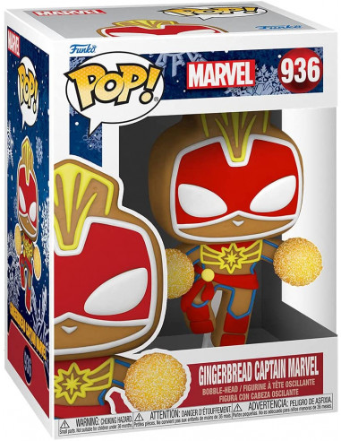 Marvel: Funko Pop! - Holiday - Gingerbread Captain Marvel (Vinyl Figure 936)