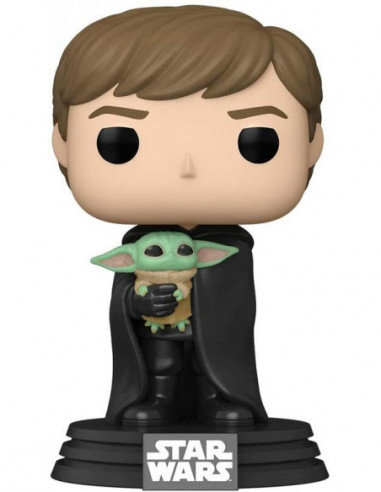 Star Wars: Funko Pop! - Mandalorian - Luke Skywalker With Grogu (Vinyl Figure 482)