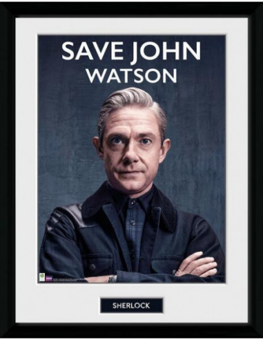 Sherlock: Save John Watson (Stampa In Cornice 30x40 Cm)