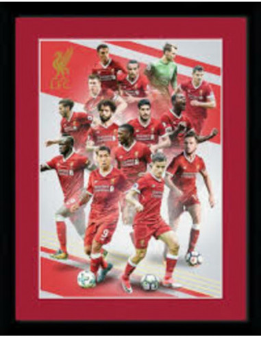 Liverpool: Players 17/18 (Stampa In Cornice 30x40cm)