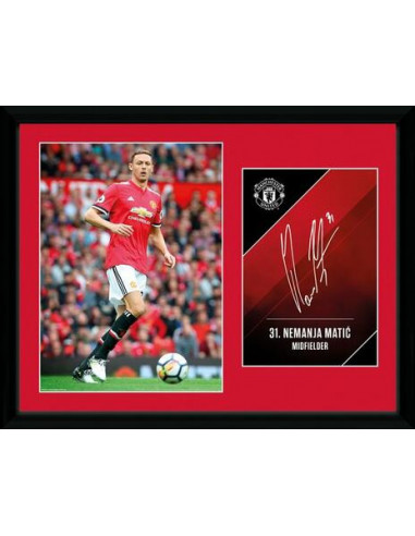 Manchester United: Matic 17/18 (Stampa In Cornice 30X40 Cm)