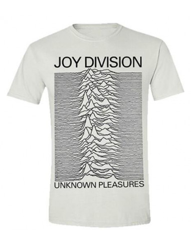 Joy Division: Unknown Pleasures (White) (T-Shirt Unisex Tg. M)