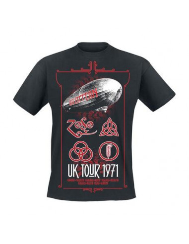 Led Zeppelin: Uk Tour 1971 (T-Shirt Unisex Tg. XL)