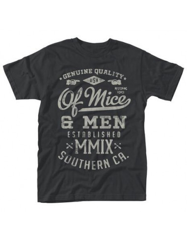 Of Mice & Men: Genuine (Black) (T-Shirt Unisex Tg. S)