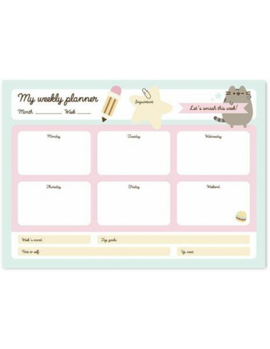 Pusheen: Foodie Collection (Bloc Planner Settimanale A4)