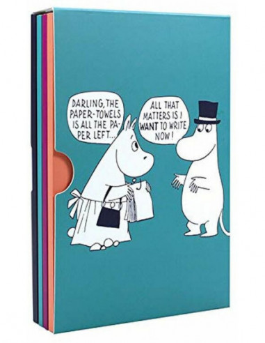 Moomin: I Want To Write Now! A6 Notebook (Set 4 Quaderni)