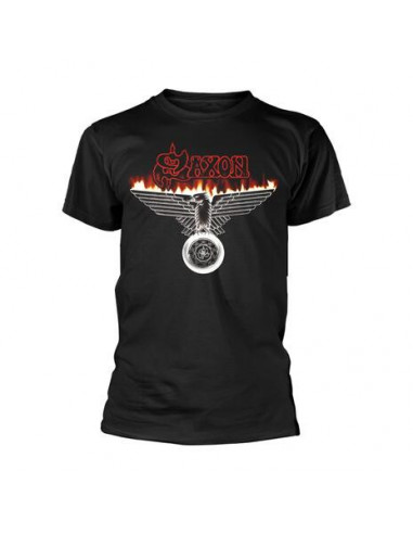 Saxon: Wheels Of Steel (T-Shirt Unisex Tg. L)