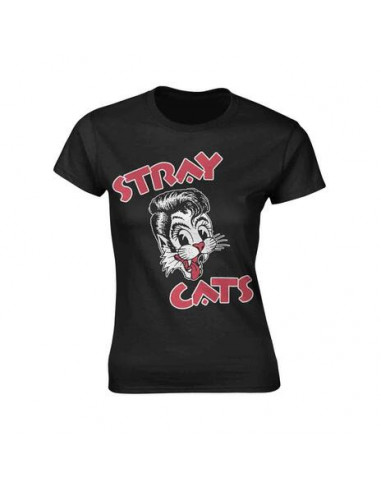 Stray Cats - Cat Logo (T-Shirt Donna Tg. S)