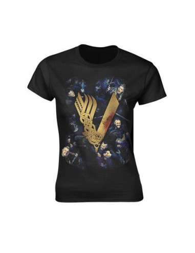 Vikings - Fight (T-Shirt Donna Tg. S)