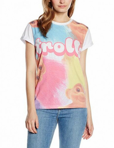 Trolls: Big Print Sublimation (T-Shirt Donna Tg. L)