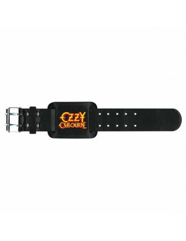 Ozzy Osbourne: Logo Leather Wrist Strap