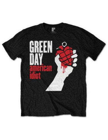 Green Day: American Idiot Black (T-Shirt Unisex Tg. L)