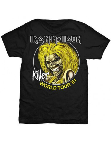 Iron Maiden: Killer World Tour 81 (T-Shirt Unisex Tg. S)