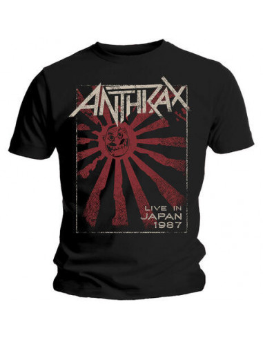 Anthrax: Live In Japan Black (T-Shirt Unisex Tg. S)