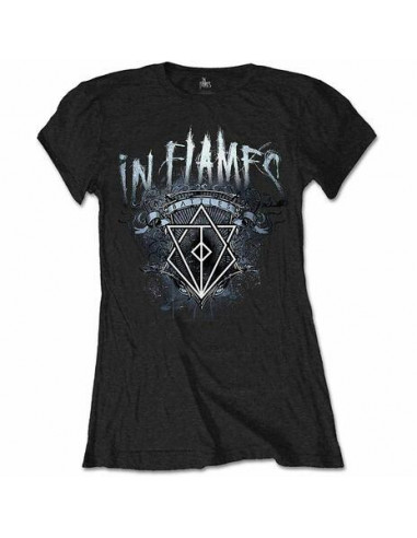 In Flames: Battles Crest (T-Shirt Donna Tg. 2XL)