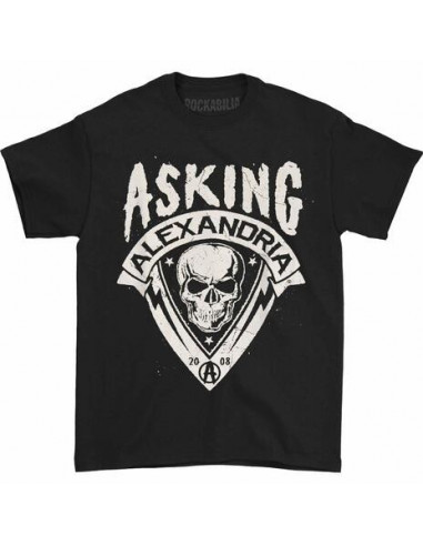 Asking Alexandria: Skull Shield (Retail Pack) (T-Shirt Unisex Tg. S)