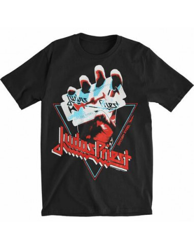 Judas Priest: British Steel Hand Triangle (T-Shirt Unisex Tg. S)