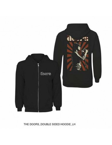 Doors (The): Lizard King With Back Printing Zip (Felpa Con Cappuccio Unisex Tg. 2XL)