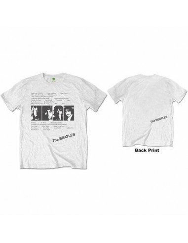 Beatles (The): White Album Tracks (Back Print) White (T-Shirt Unisex Tg. M)