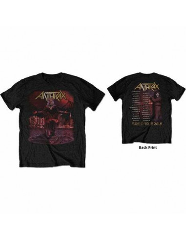 Anthrax: Bloody Eagle World Tour 2018 (Ex Tour/Back Print) (T-Shirt Unisex Tg. S)