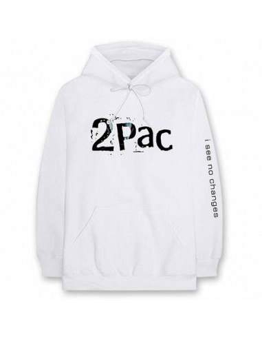 Tupac: I See No Changes (Felpa Con Cappuccio Unisex Tg. 2XL)