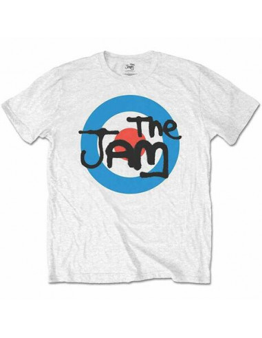 Jam (The): Spray Target Logo White (T-Shirt Bambino 7-8 Anni)