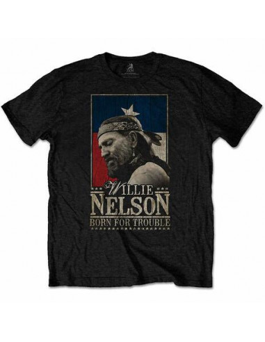 Willie Nelson: Born For Trouble (T-Shirt Unisex Tg. S)