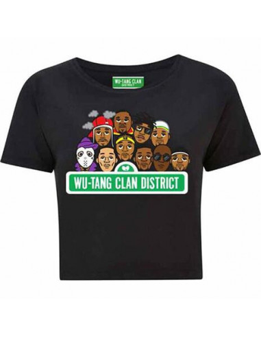 Wu-Tang Clan: Cropped Sesame Street (T-Shirt Donna Tg. S)