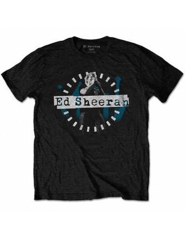 Ed Sheeran: Dashed Stage Photo (T-Shirt Unisex Tg. XL)