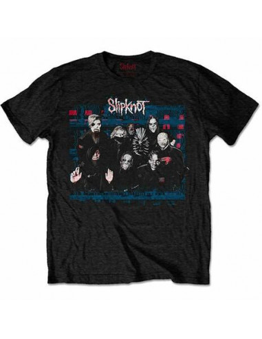 Slipknot: Wanyk Glitch Group (Back Print) (T-Shirt Unisex Tg. M)