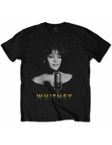 Whitney Houston: Black & White Photo (T-Shirt Unisex Tg. XL)