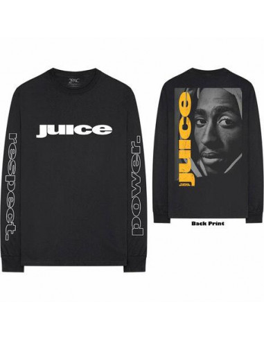 Tupac: Respect (Back & Arm Print) (Maglia Manica Lunga Unisex Tg. S)