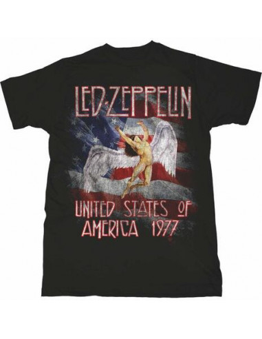 Led Zeppelin: Stars N' Stripes Usa '77. (T-Shirt Unisex Tg. L)