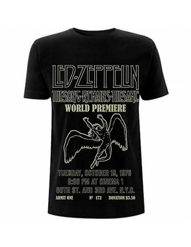 Led Zeppelin: Tsrts World Premier (T-Shirt Unisex Tg. 2XL)