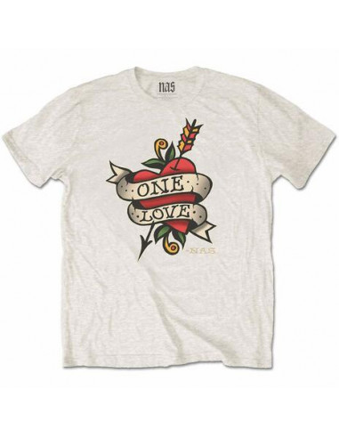 Nas: Love Tattoo (T-Shirt Unisex Tg. S) 5056170644600