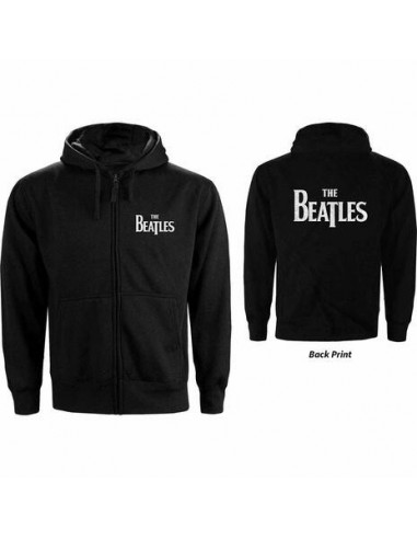 Beatles (The): Drop T Logo (Back Print) (Felpa Con Cappuccio Donna Tg. XS)