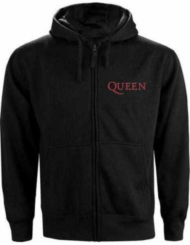 Queen: Classic Crest (Back Print) (Felpa Con Cappuccio Donna Tg. XL)