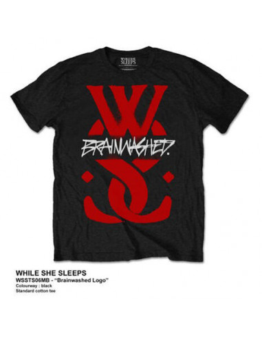 While She Sleeps: Brainwashed Logo Black (T-Shirt Unisex Tg. S)