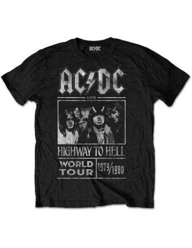 Ac/Dc: Highway To Hell World Tour 1979 / 1980 Special Edition Black (T-Shirt Unisex Tg. S)