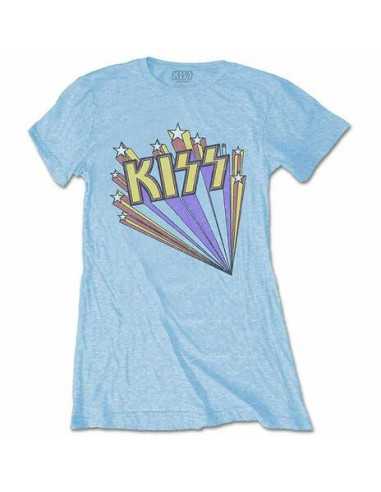 Kiss: Stars Blue (T-Shirt Donna Tg. M)