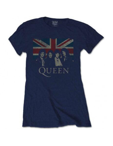 Queen: Vintage Union Jack (T-Shirt Donna Tg. 2XL)