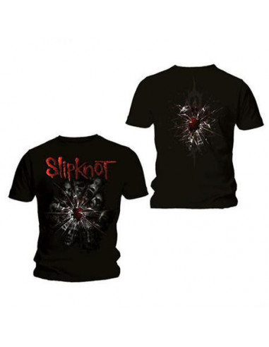 Slipknot: Back Print Shattered Black (T-Shirt Unisex Tg. 2XL)