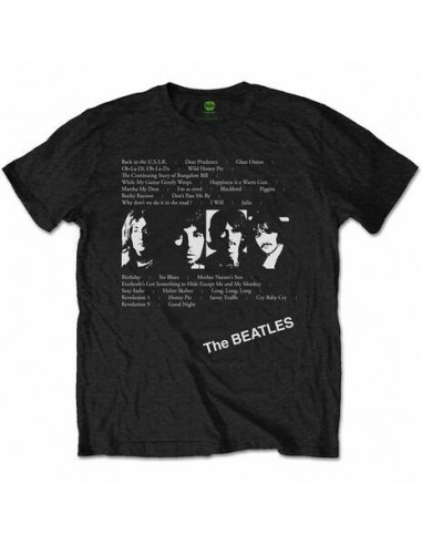 Beatles (The): White Album Tracks (Back Print) (T-Shirt Unisex Tg. M)