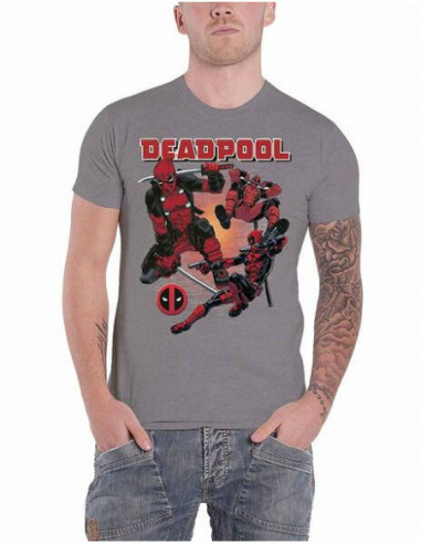 Marvel Comics: Deadpool Collage 1 (T-Shirt Unisex Tg. 2XL)