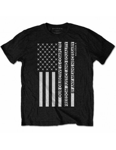 Malcolm X: Freedom Flag (T-Shirt Unisex Tg. L)