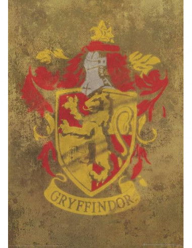 Harry Potter: Pyramid - Gryffindor Crest (Stampa 30X40 Cm)